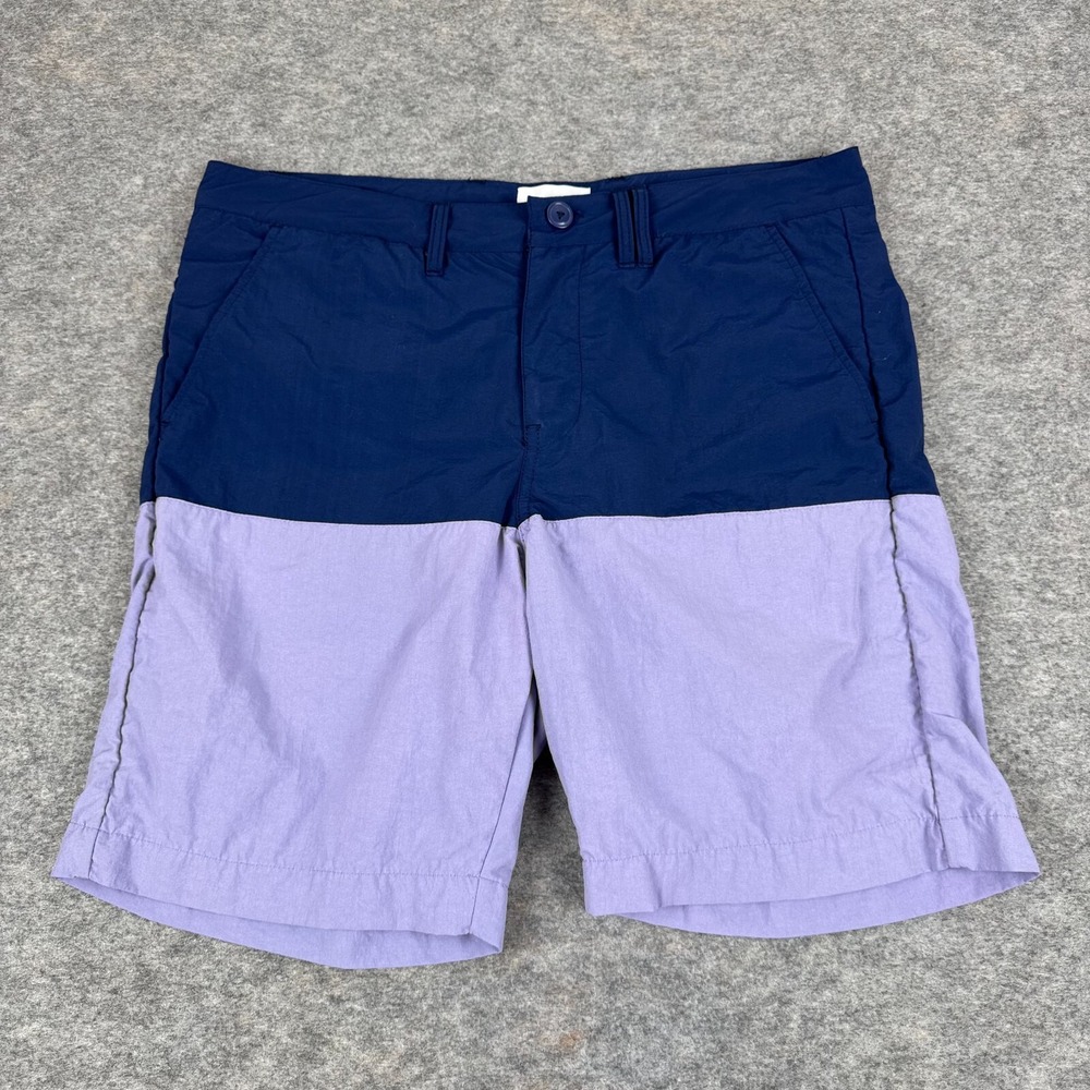 NORSE PROJECTS Swim Trunks 8" Blue Purple Mens Medium M